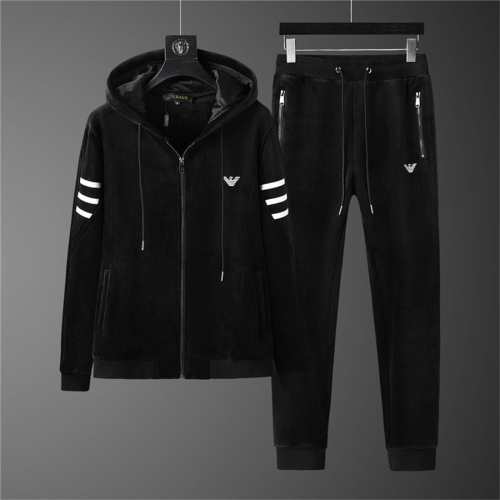 Armani Tracksuits Long Sleeved For Men #810580 $98.00 USD, Wholesale Replica Armani Tracksuits