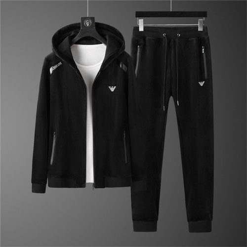 Armani Tracksuits Long Sleeved For Men #810582 $98.00 USD, Wholesale Replica Armani Tracksuits