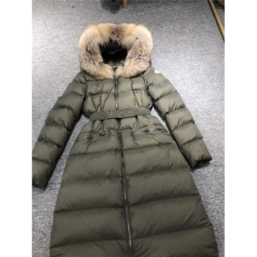 Replica Moncler Down Feather Coat Long Sleeved For Women #810814 $231.00 USD for Wholesale