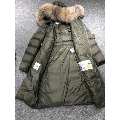 Replica Moncler Down Feather Coat Long Sleeved For Women #810814 $231.00 USD for Wholesale