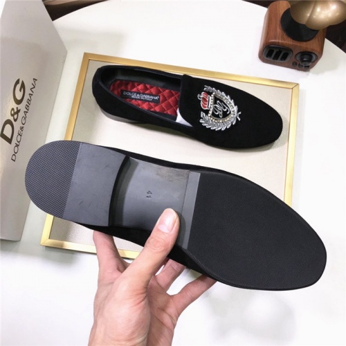 Replica Dolce & Gabbana D&G Leather Shoes For Men #810942 $76.00 USD for Wholesale