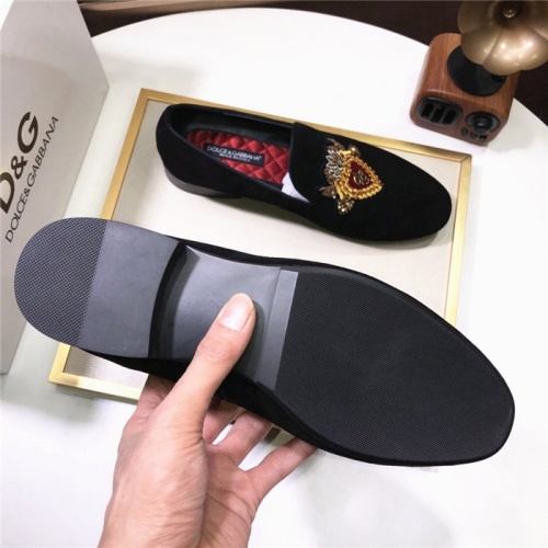 Replica Dolce & Gabbana D&G Leather Shoes For Men #810944 $76.00 USD for Wholesale