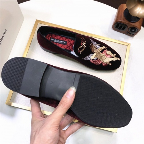 Replica Dolce & Gabbana D&G Leather Shoes For Men #810945 $76.00 USD for Wholesale