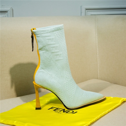 Replica Fendi Boots For Women #811068 $100.00 USD for Wholesale