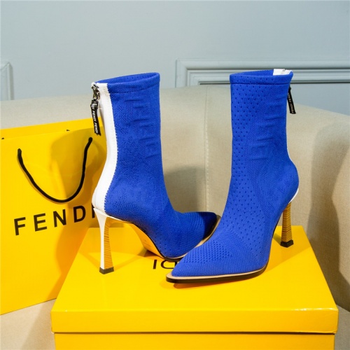 Replica Fendi Boots For Women #811071 $100.00 USD for Wholesale