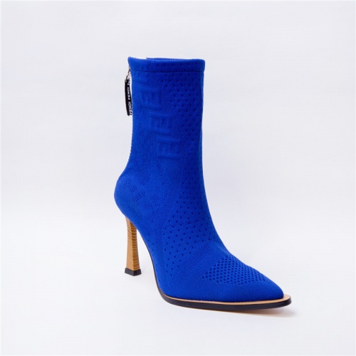 Replica Fendi Boots For Women #811071 $100.00 USD for Wholesale