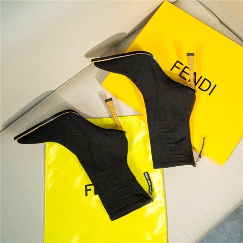 Replica Fendi Boots For Women #811073 $100.00 USD for Wholesale