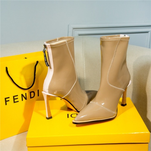 Replica Fendi Boots For Women #811080 $112.00 USD for Wholesale