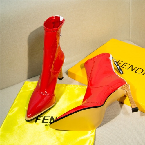 Replica Fendi Boots For Women #811082 $112.00 USD for Wholesale