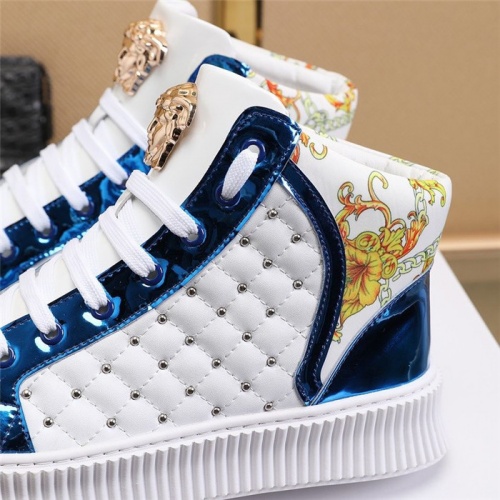 Replica Versace High Tops Shoes For Men #811128 $80.00 USD for Wholesale
