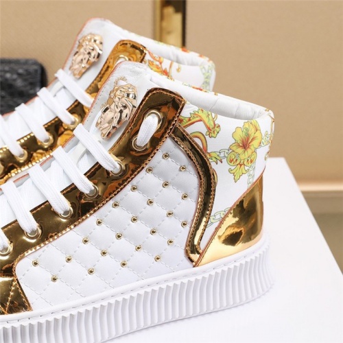 Replica Versace High Tops Shoes For Men #811129 $80.00 USD for Wholesale