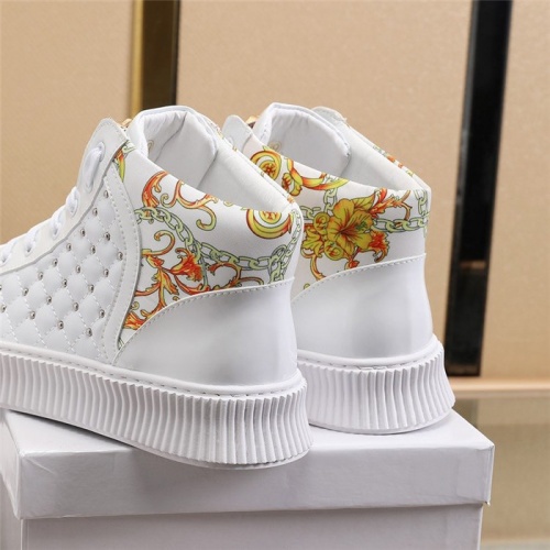 Replica Versace High Tops Shoes For Men #811132 $80.00 USD for Wholesale