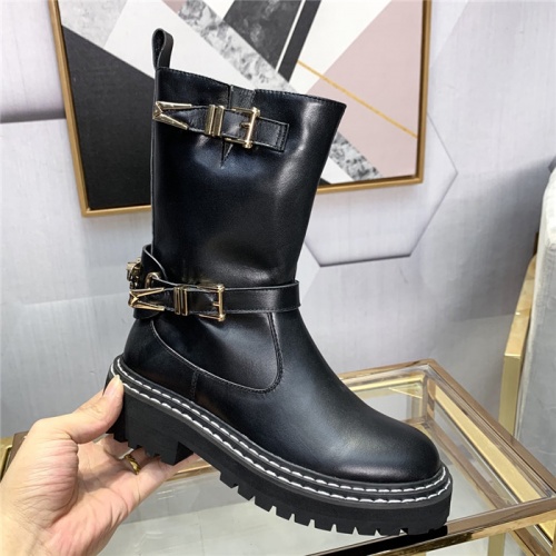 Replica Versace Boots For Women #811318 $125.00 USD for Wholesale