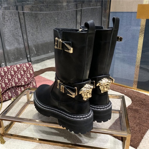 Replica Versace Boots For Women #811318 $125.00 USD for Wholesale