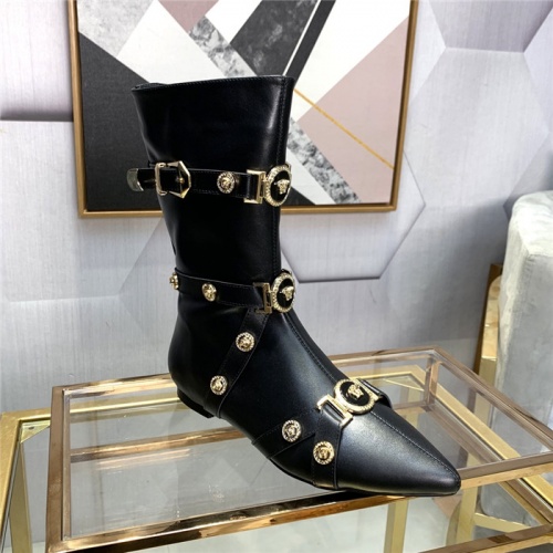 Replica Versace Boots For Women #811319 $125.00 USD for Wholesale