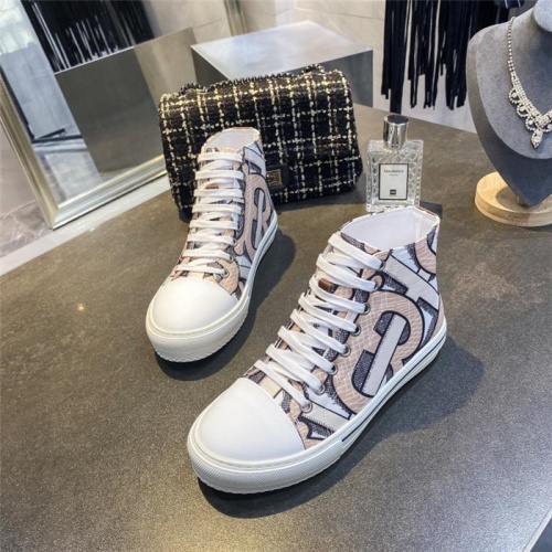 Replica Burberry High Tops Shoes For Men #811323 $88.00 USD for Wholesale