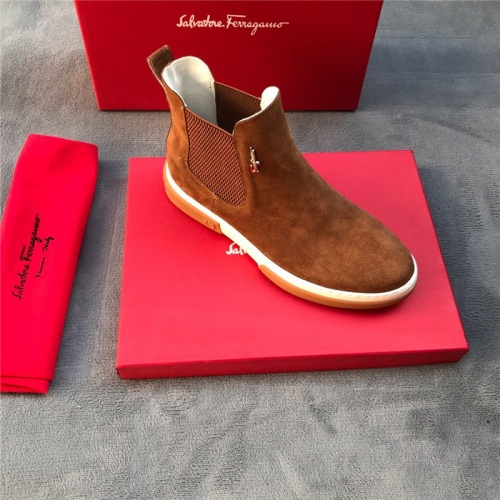 Replica Salvatore Ferragamo Boots For Men #811453 $82.00 USD for Wholesale