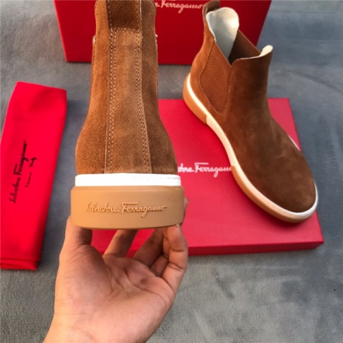 Replica Salvatore Ferragamo Boots For Men #811453 $82.00 USD for Wholesale