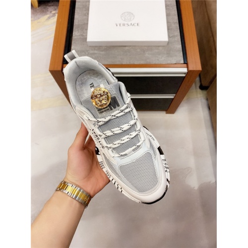 Replica Versace Casual Shoes For Men #811677 $76.00 USD for Wholesale