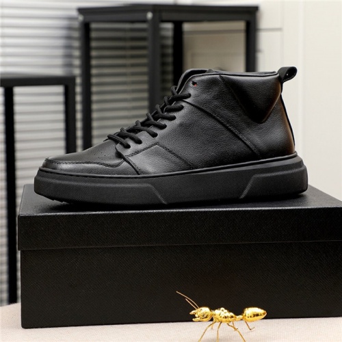 Replica Prada High Tops Shoes For Men #811685 $80.00 USD for Wholesale