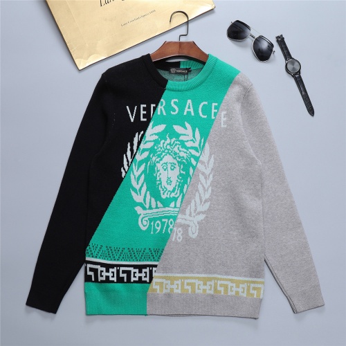 Versace Sweaters Long Sleeved For Men #811764 $45.00 USD, Wholesale Replica Versace Sweaters