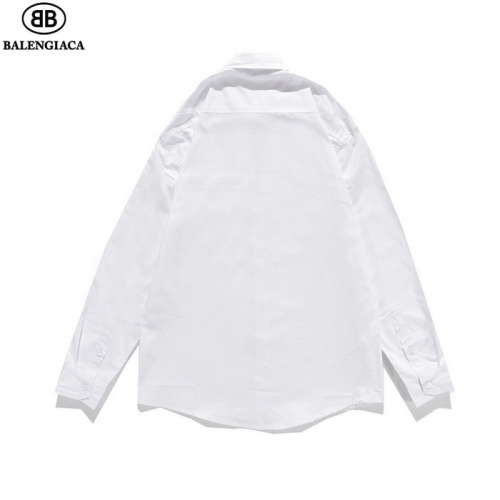 Replica Balenciaga Shirts Long Sleeved For Men #811796 $41.00 USD for Wholesale