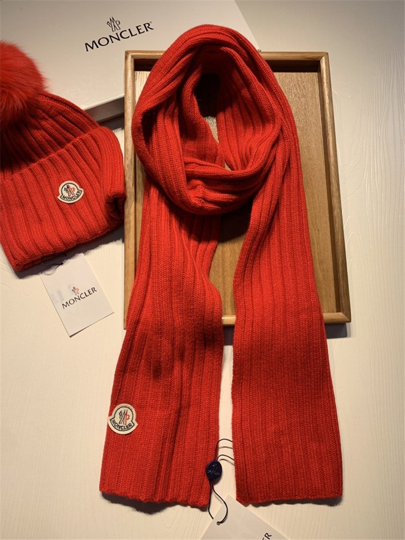 Moncler Scarf & Hat Set #808373 $68.00 USD, Wholesale Replica Moncler Scarf