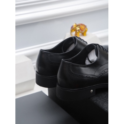 Replica Prada Leather Shoes For Men #811926 $82.00 USD for Wholesale