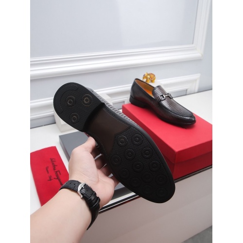 Replica Salvatore Ferragamo Leather Shoes For Men #811935 $82.00 USD for Wholesale