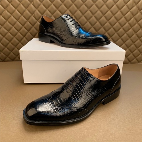 Versace Leather Shoes For Men #812045 $102.00 USD, Wholesale Replica Versace Leather Shoes