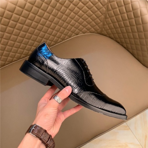 Replica Versace Leather Shoes For Men #812045 $102.00 USD for Wholesale