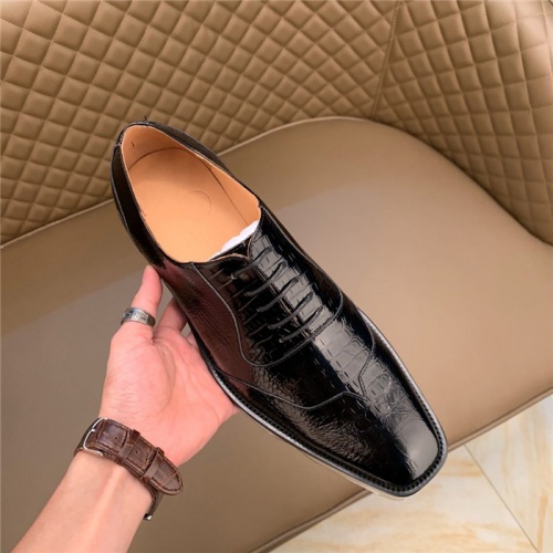 Replica Versace Leather Shoes For Men #812045 $102.00 USD for Wholesale