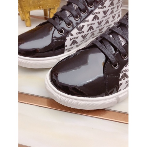 Replica Armani High Tops Shoes For Men #812066 $82.00 USD for Wholesale