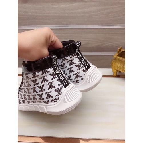 Replica Armani High Tops Shoes For Men #812066 $82.00 USD for Wholesale