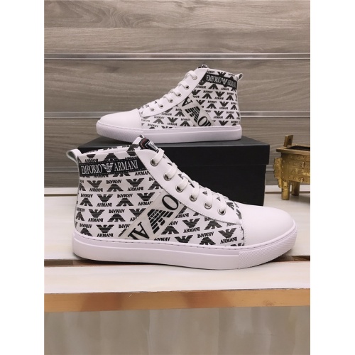 Armani High Tops Shoes For Men #812068 $82.00 USD, Wholesale Replica Armani High Tops Shoes
