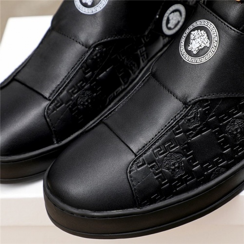 Replica Versace High Tops Shoes For Men #812080 $80.00 USD for Wholesale