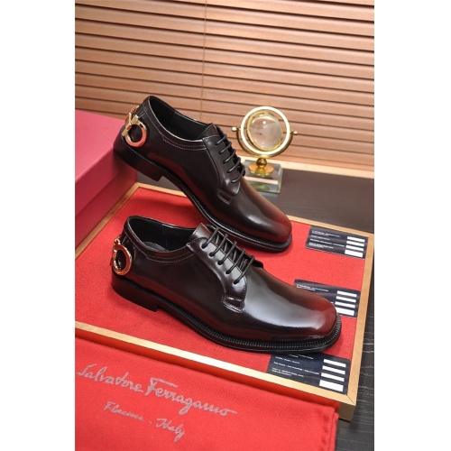 Salvatore Ferragamo Leather Shoes For Men #812233 $96.00 USD, Wholesale Replica Salvatore Ferragamo Leather Shoes
