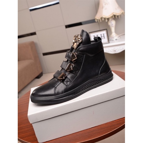 Replica Versace High Tops Shoes For Men #812240 $88.00 USD for Wholesale