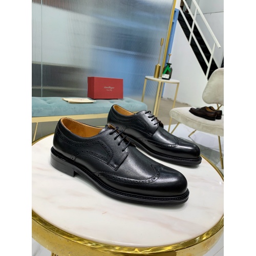 Salvatore Ferragamo Leather Shoes For Men #812401 $92.00 USD, Wholesale Replica Salvatore Ferragamo Leather Shoes