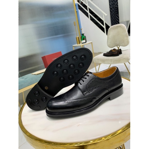 Replica Salvatore Ferragamo Leather Shoes For Men #812401 $92.00 USD for Wholesale