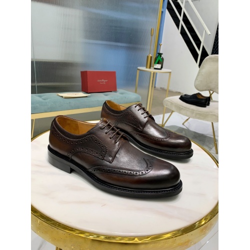 Salvatore Ferragamo Leather Shoes For Men #812402 $92.00 USD, Wholesale Replica Salvatore Ferragamo Leather Shoes