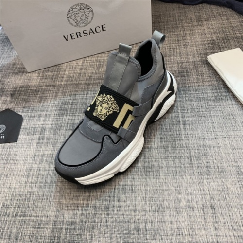Replica Versace Casual Shoes For Men #812505 $80.00 USD for Wholesale