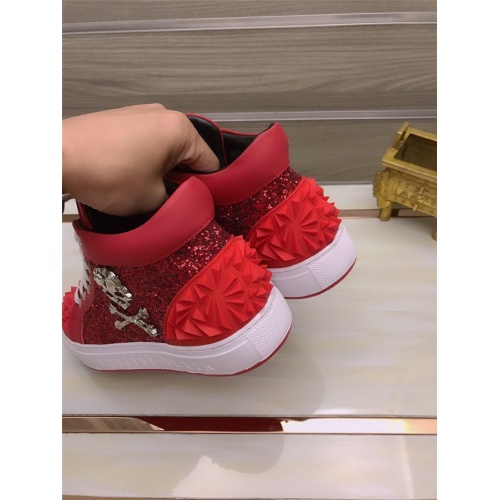 Replica Philipp Plein PP High Tops Shoes For Men #812516 $85.00 USD for Wholesale