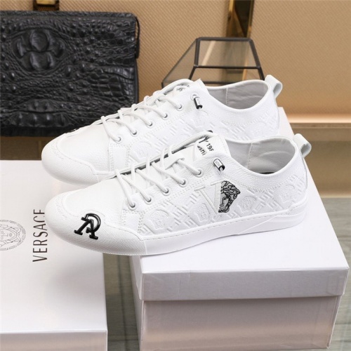Replica Versace Casual Shoes For Men #812634 $80.00 USD for Wholesale