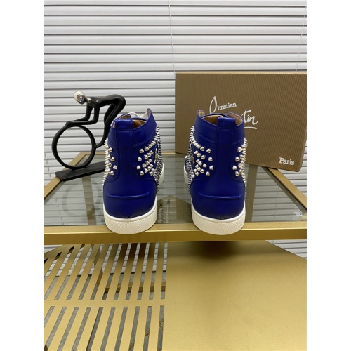 Replica Christian Louboutin High Tops Shoes For Men #812822 $92.00 USD for Wholesale
