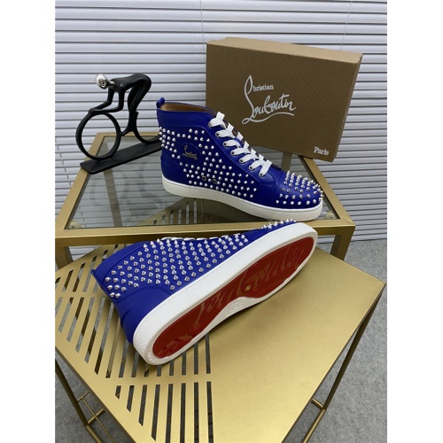 Replica Christian Louboutin High Tops Shoes For Men #812822 $92.00 USD for Wholesale