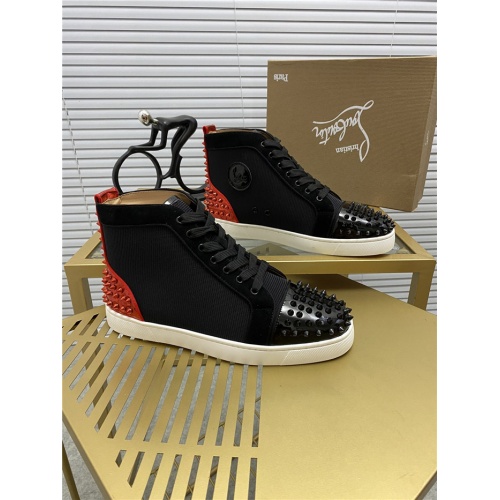 Christian Louboutin High Tops Shoes For Men #812823 $92.00 USD, Wholesale Replica Christian Louboutin High Top Shoes