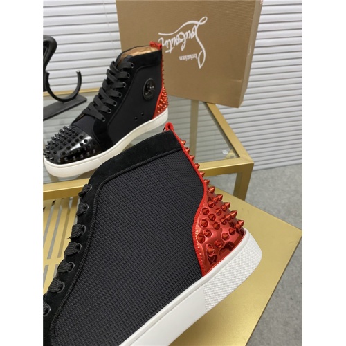 Replica Christian Louboutin High Tops Shoes For Men #812823 $92.00 USD for Wholesale