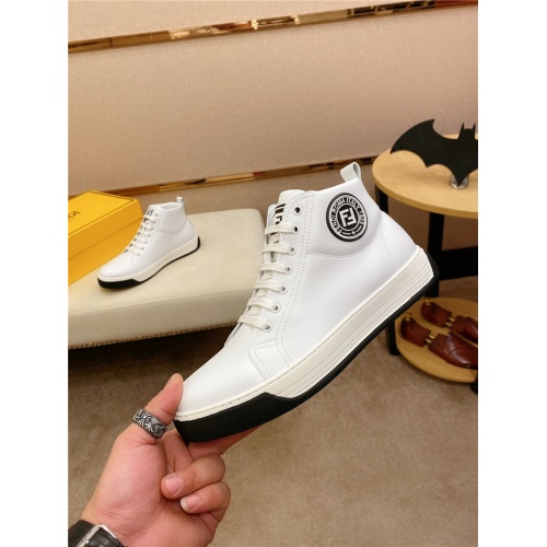 Replica Fendi High Tops Casual Shoes For Men #812831 $82.00 USD for Wholesale