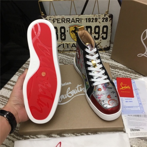 Replica Christian Louboutin High Tops Shoes For Men #812832 $92.00 USD for Wholesale